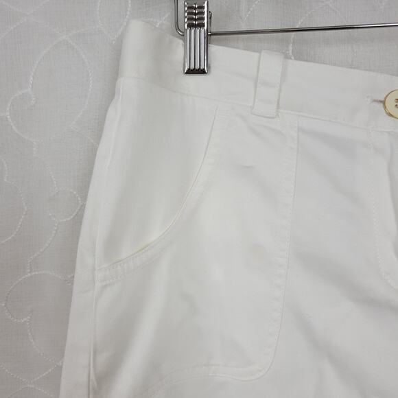 Vineyard Vines Shorts Womens 4 White Tab Hem Sailing Nautical Preppy - Picture 5 of 12